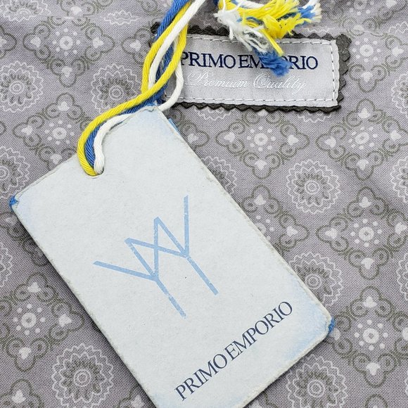 New Primo Emporio Brown Leather & Denim Jacket - Picture 4 of 4